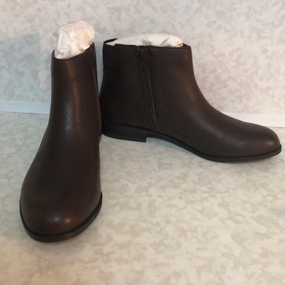 Dark brown ankle boots